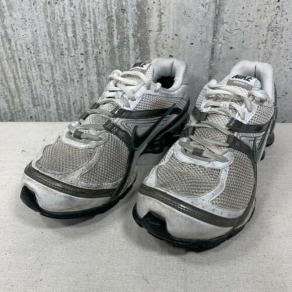 Nike Navina 3 Shox Women’s Size 8.5 343663-103 White/Newsprint-Metallic Pewter - Picture 1 of 10